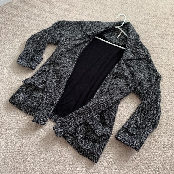 FREE PEOPLE Slouchy Knit Salt Pepper Jacket - Picture 6 of 12